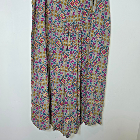 NATURAL LIFE Women's Floral Boho Strap Wide Leg Jumpsuit Romper Casual - Picture 4 of 8